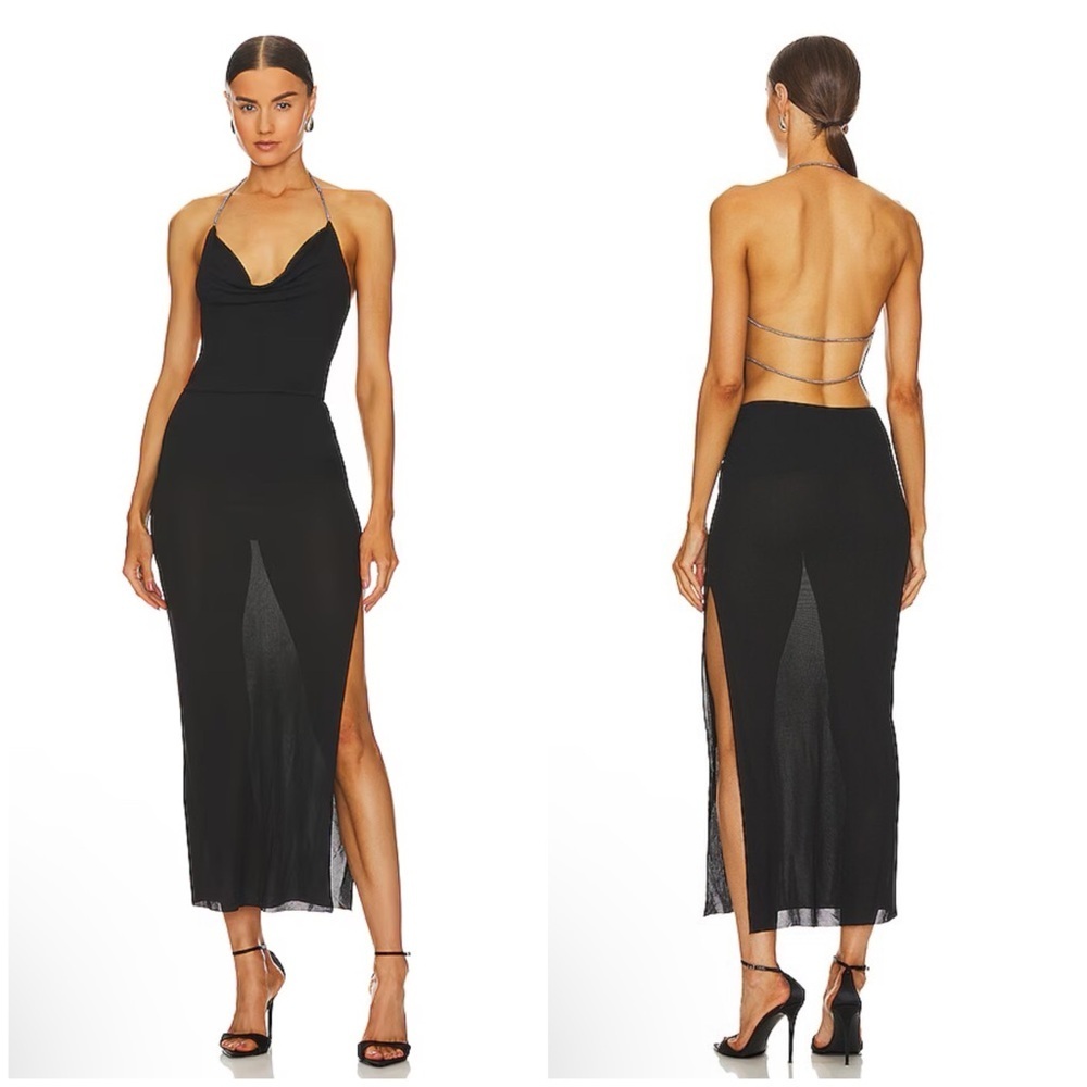 Bec + Bridge Lexie Cowl Dress in Black Size 4